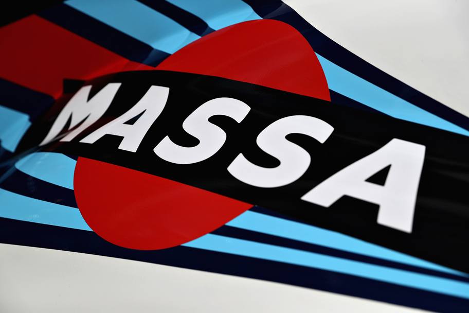 La Martini, main sponsor della Williams F1, ha deciso di dedicare il proprio logo al Felipe Massa, sostituendo il marchio con 